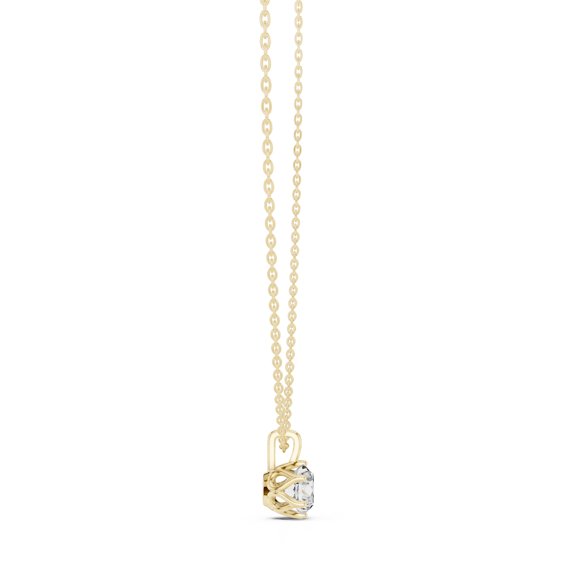 Luxuriöser Teardrop-Diamant-Anhänger mit Halo-Design