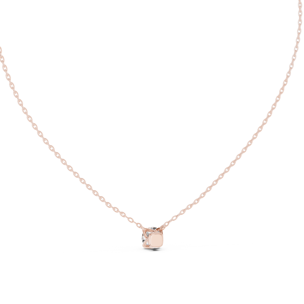 Brillara Round Brilliant Four Prong Lab Grown Diamond Solitaire Necklace