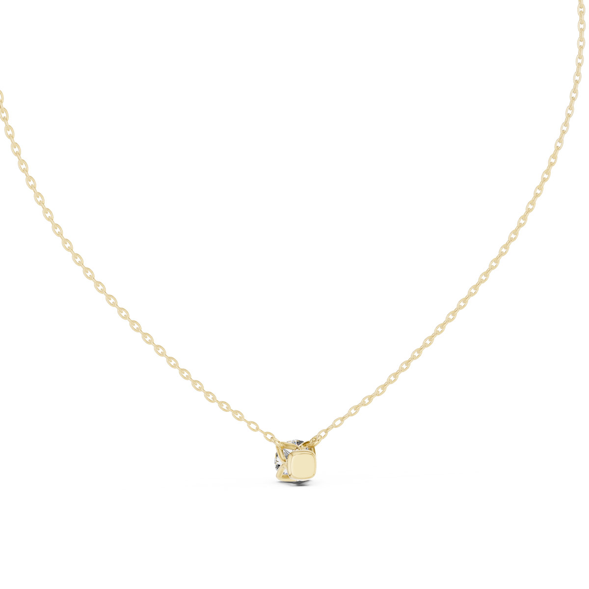 Brillara Round Brilliant Four Prong Lab Grown Diamond Solitaire Necklace