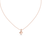 Rhombelle On-Point Princess Cut Lab Grown Diamond Solitaire Pendant
