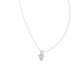 Rhombelle On-Point Princess Cut Lab Grown Diamond Solitaire Pendant