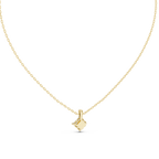 Rhombelle On-Point Princess Cut Lab Grown Diamond Solitaire Pendant