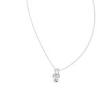 Vellora Petal Prong Oval Cut Lab Grown Diamond Solitaire Pendant