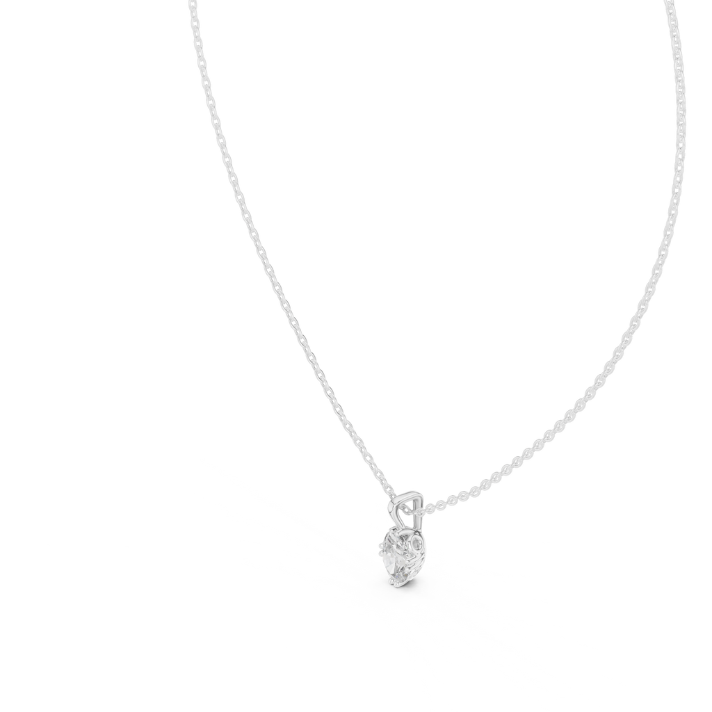 Luxuriöser Teardrop-Diamant-Anhänger mit Halo-Design