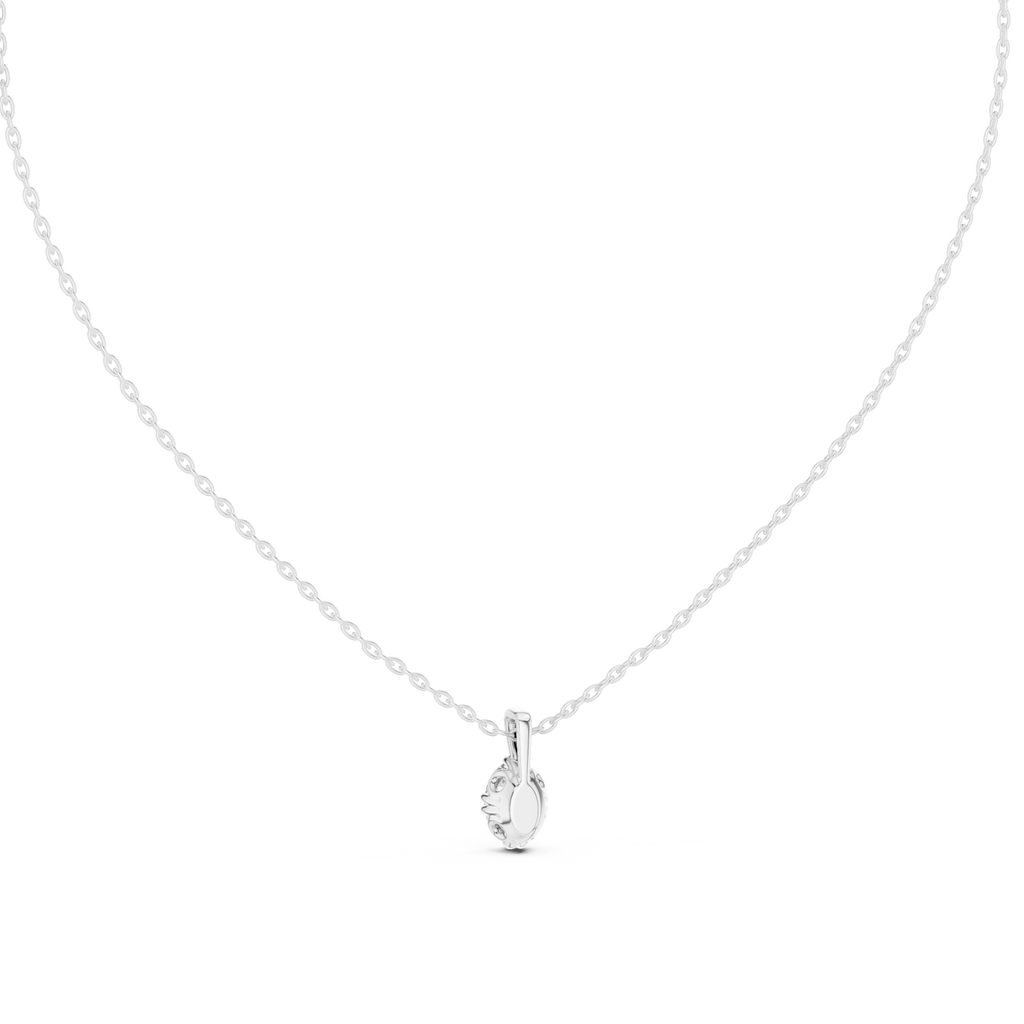 Luxuriöser Teardrop-Diamant-Anhänger mit Halo-Design