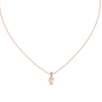 Lumiette Oval Cut Drop Solitaire Lab Grown Diamond Pendant Necklace