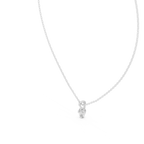 Lumiette Oval Cut Drop Solitaire Lab Grown Diamond Pendant Necklace