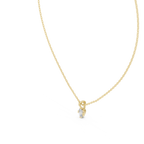 Lumiette Oval Cut Drop Solitaire Lab Grown Diamond Pendant Necklace