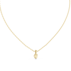 Lumiette Oval Cut Drop Solitaire Lab Grown Diamond Pendant Necklace