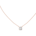 Squarelle Princess Cut Solitaire Lab Grown Diamond Pendant Necklace