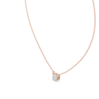 Squarelle Princess Cut Solitaire Lab Grown Diamond Pendant Necklace