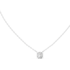 Squarelle Princess Cut Solitaire Lab Grown Diamond Pendant Necklace