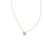 Squarelle Princess Cut Solitaire Lab Grown Diamond Pendant Necklace
