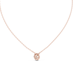 Selenara Oval Cut Halo Lab Grown Diamond Pendant Necklace