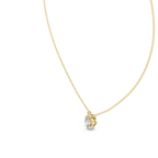 Selenara Oval Cut Halo Lab Grown Diamond Pendant Necklace