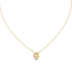 Selenara Oval Cut Halo Lab Grown Diamond Pendant Necklace