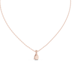 Peraya Classic Pear Solitaire Diamond Pendant with Chain