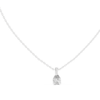 Peraya Classic Pear Solitaire Diamond Pendant with Chain