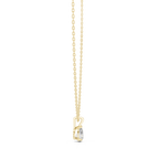 Peraya Classic Pear Solitaire Diamond Pendant with Chain