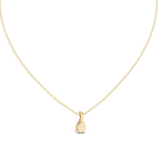 Peraya Classic Pear Solitaire Diamond Pendant with Chain