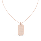 Sentrel Iced-Out Pavé Dog Tag Diamond Pendant with Chain