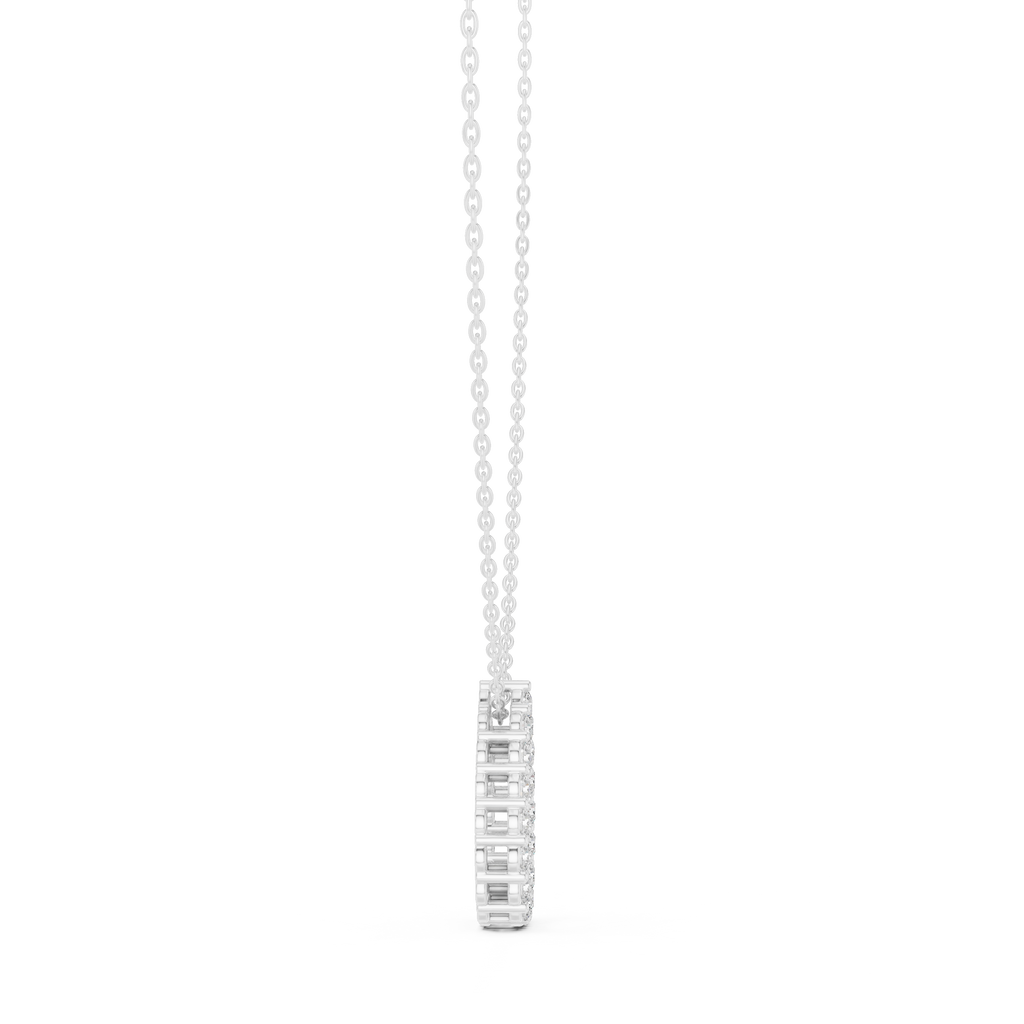 Dewina Open Pear Teardrop Diamond Pendant with Chain