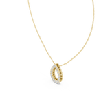 Dewina Open Pear Teardrop Diamond Pendant with Chain