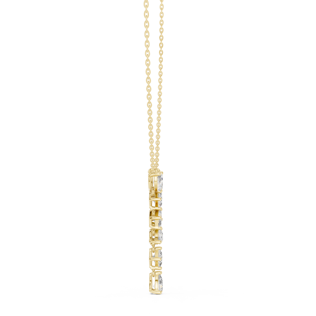 Lariana Multi-Shape Diamond Y Drop Necklace