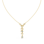 Lariana Multi-Shape Diamond Y Drop Necklace