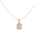 Haloria Cushion Halo Solitaire Lab Grown Diamond Pendant Necklace