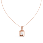 Haloria Cushion Halo Solitaire Lab Grown Diamond Pendant Necklace
