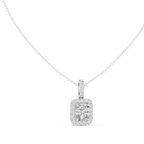 Haloria Cushion Halo Solitaire Lab Grown Diamond Pendant Necklace