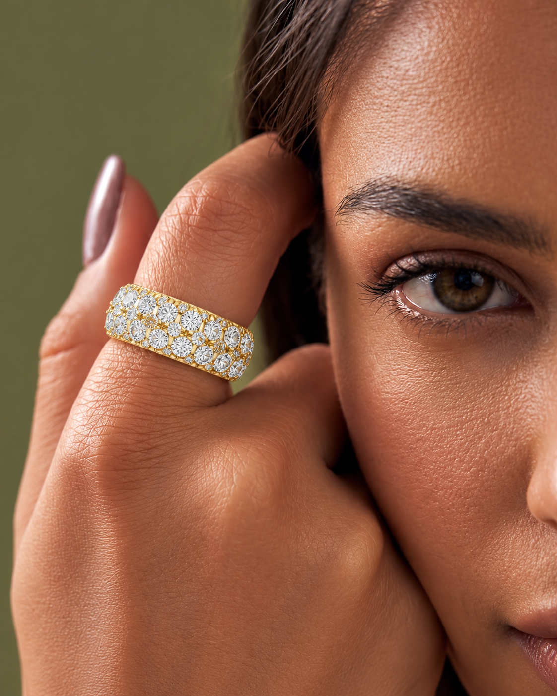 Valencia Pavé Lab Grown Diamond Band.
