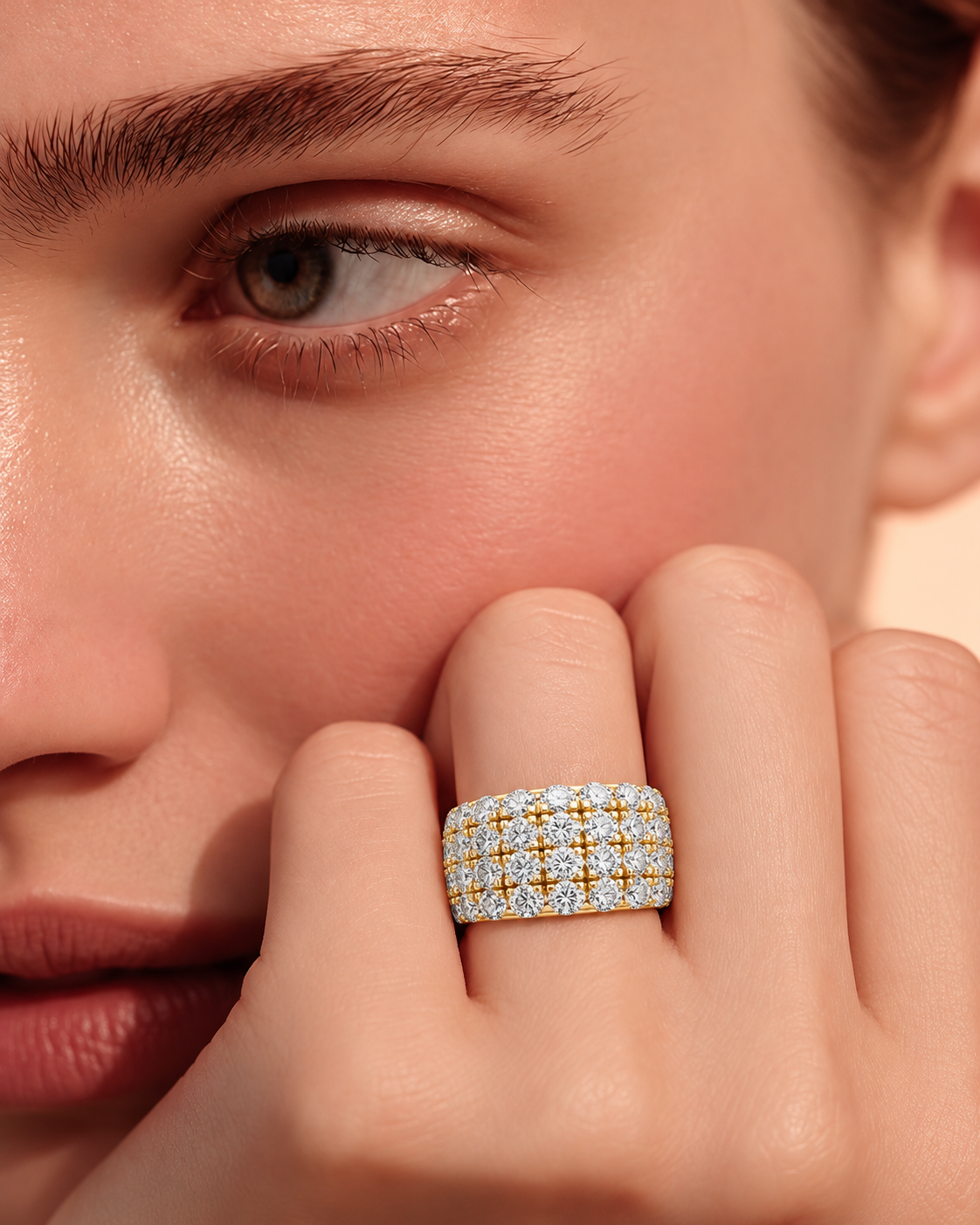 Aurelia Luxe Multi-Row Lab Grown Diamond Bangle