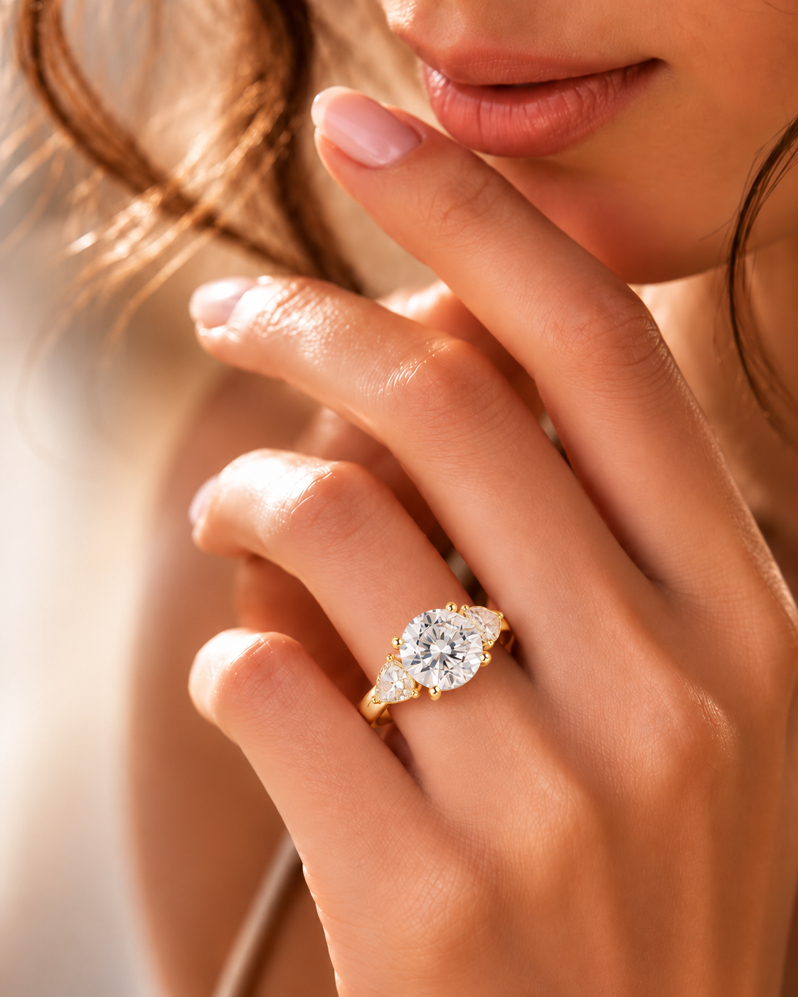 Aveline Three-Stone Lab Grown Diamond Ring