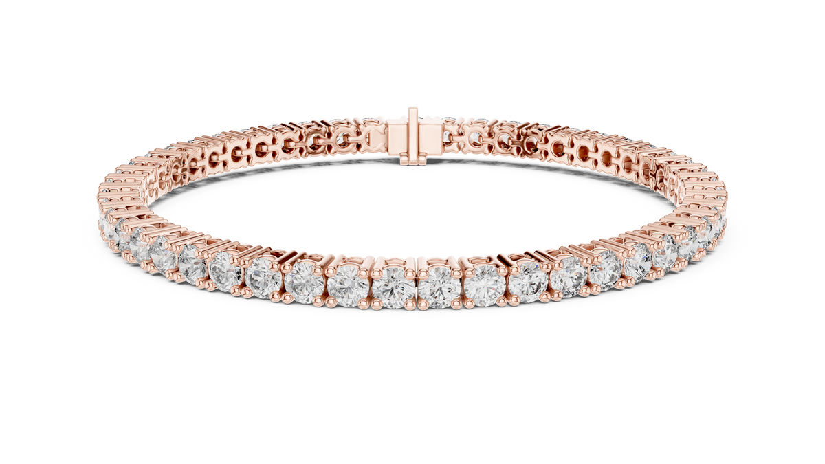 Eternelle Slim Round Lab Grown Diamond Tennis Bracelet