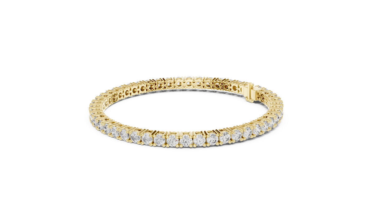 Eternelle Slim Round Lab Grown Diamond Tennis Bracelet
