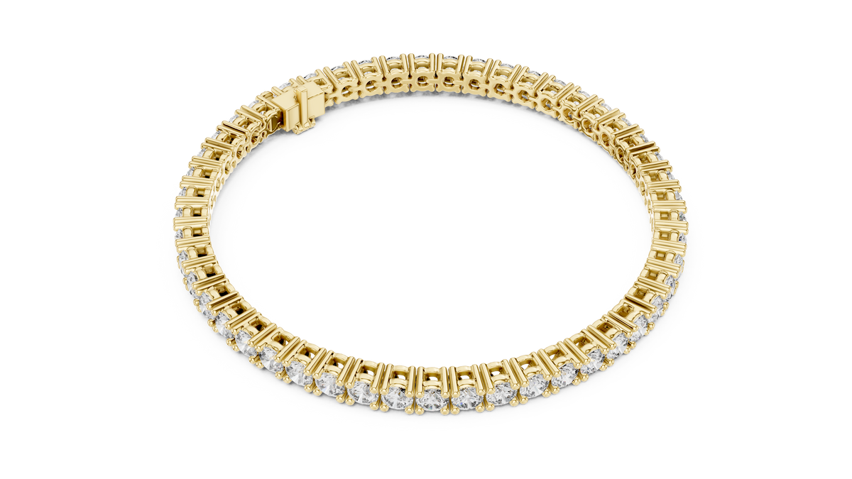 Eternelle Slim Round Lab Grown Diamond Tennis Bracelet