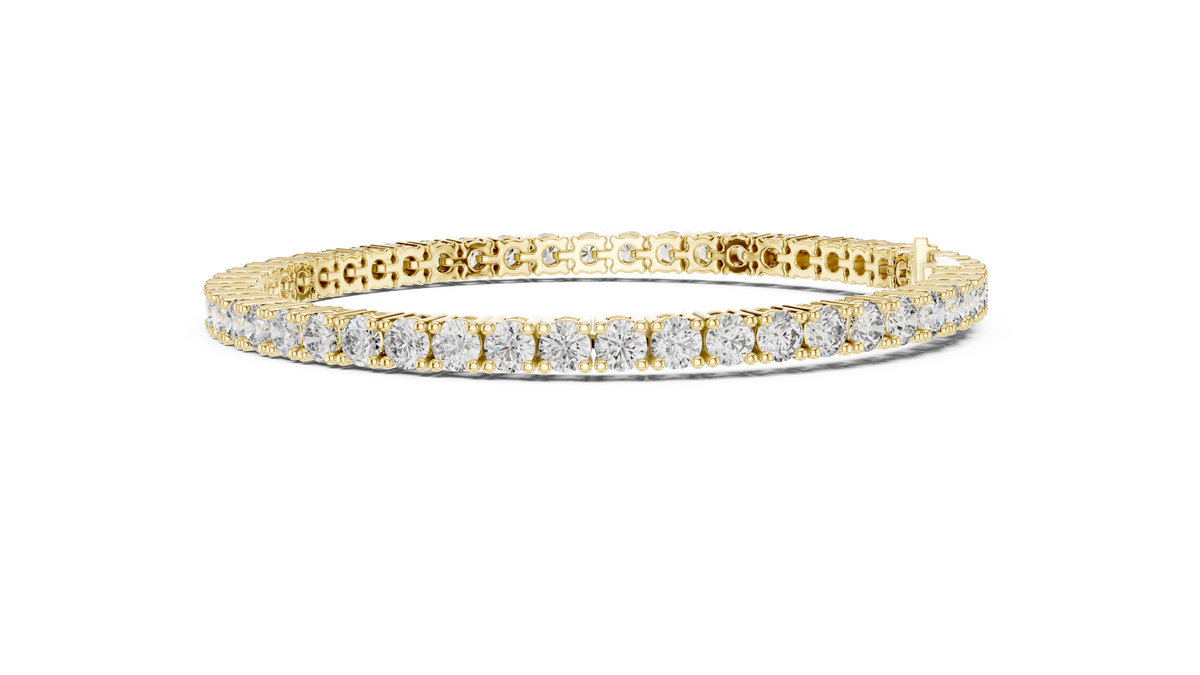 Eternelle Slim Round Lab Grown Diamond Tennis Bracelet