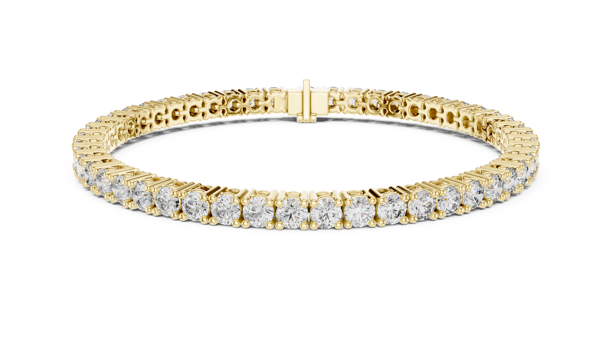 Eternelle Slim Round Lab Grown Diamond Tennis Bracelet