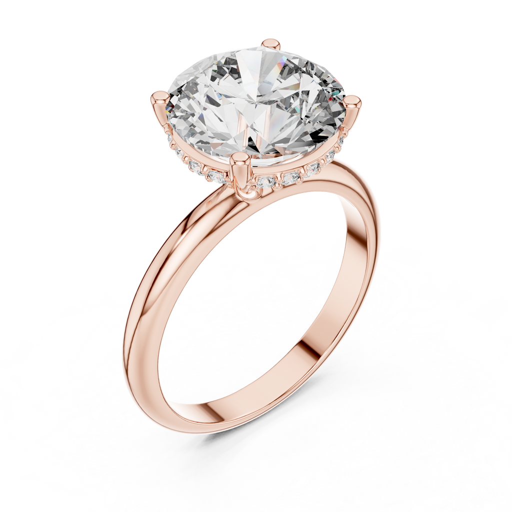 Virelle Round Cut Lab Grown Diamond Solitaire Ring for Women