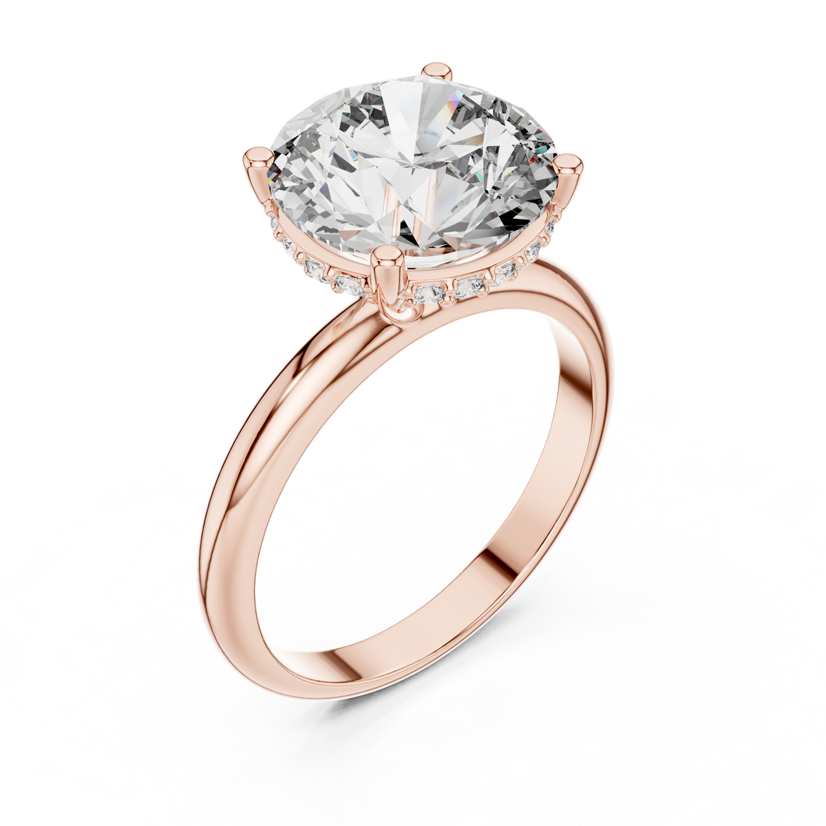 Virelle Round Cut Lab Grown Diamond Solitaire Ring for Women