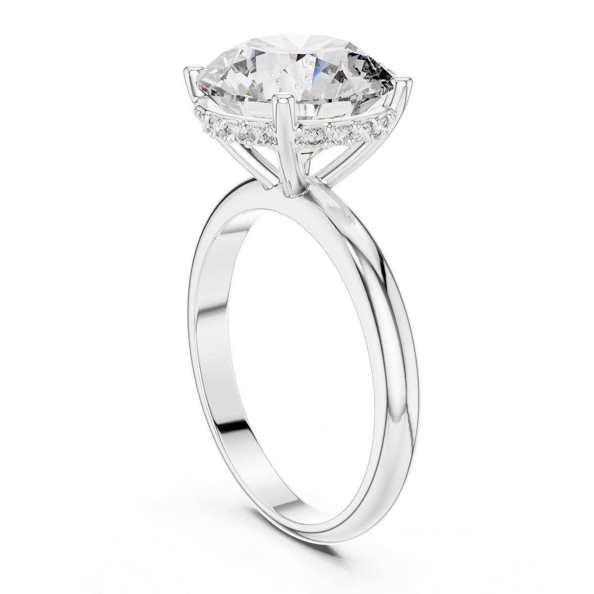Virelle Round Cut Lab Grown Diamond Solitaire Ring for Women