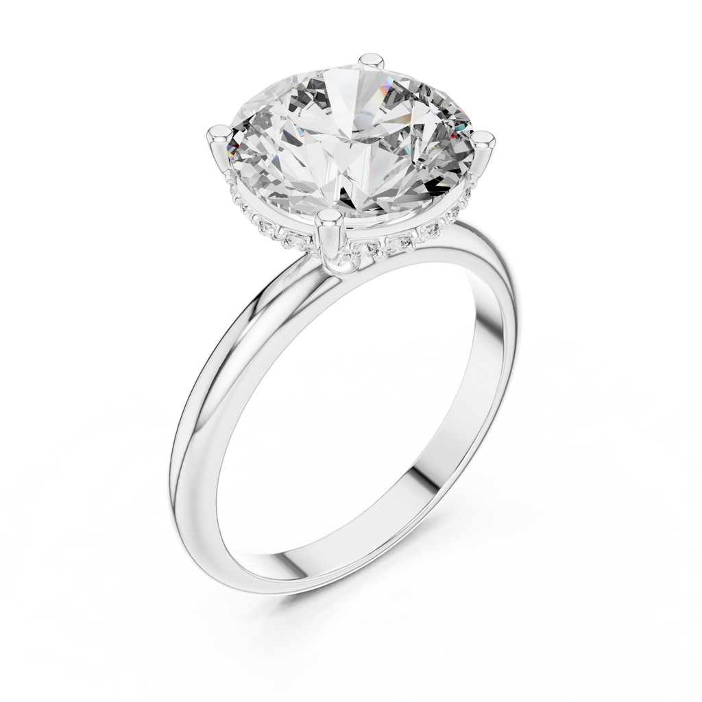 Virelle Round Cut Lab Grown Diamond Solitaire Ring for Women