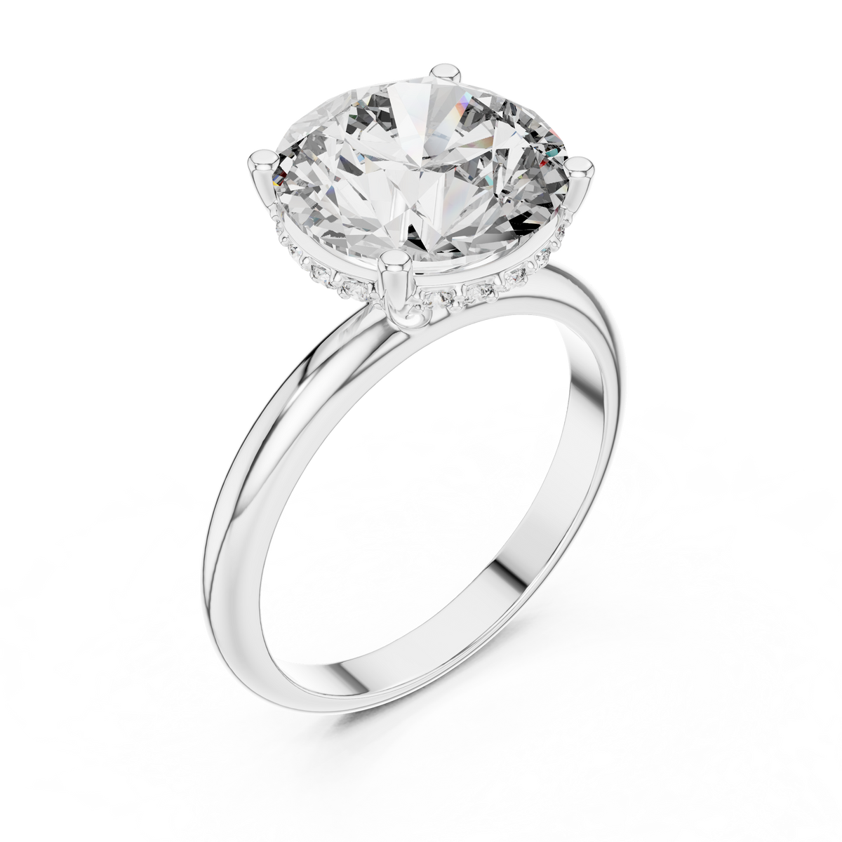 Virelle Round Cut Lab Grown Diamond Solitaire Ring for Women