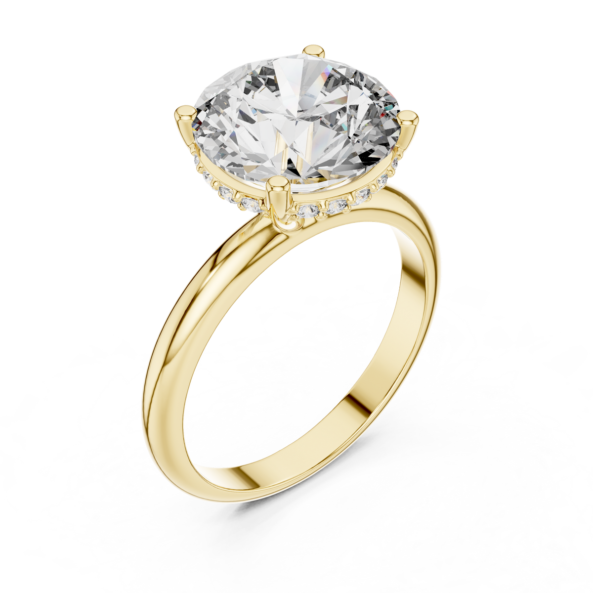 Virelle Round Cut Lab Grown Diamond Solitaire Ring for Women
