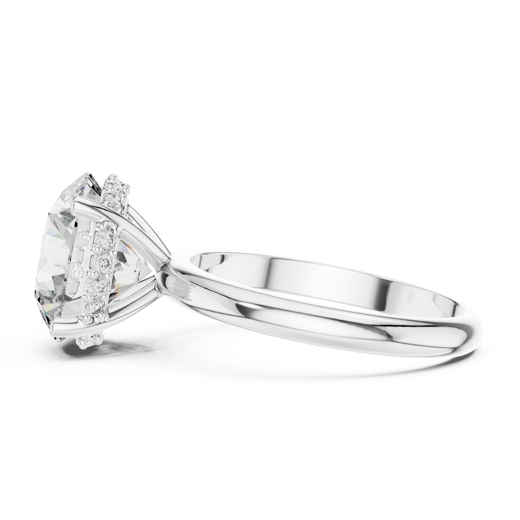Virelle Round Cut Lab Grown Diamond Solitaire Ring for Women