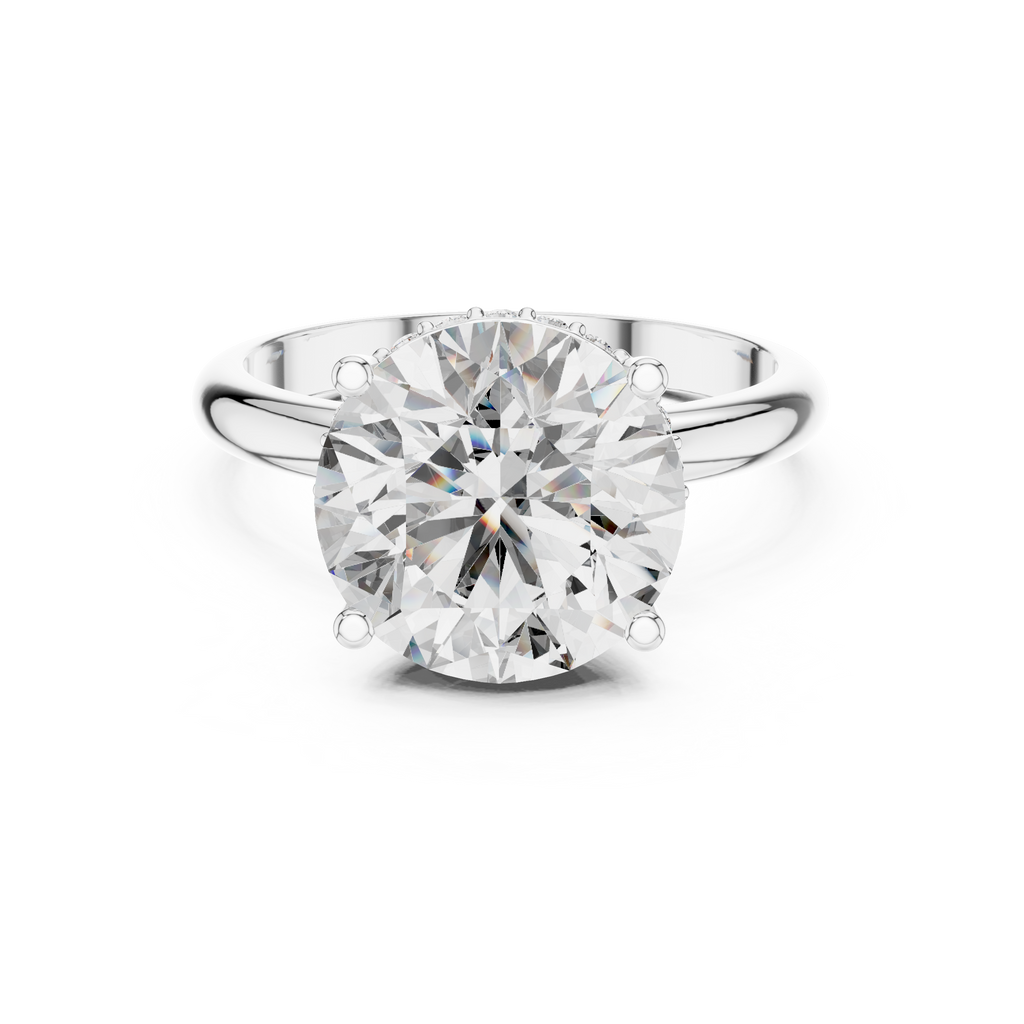 Virelle Round Cut Lab Grown Diamond Solitaire Ring for Women