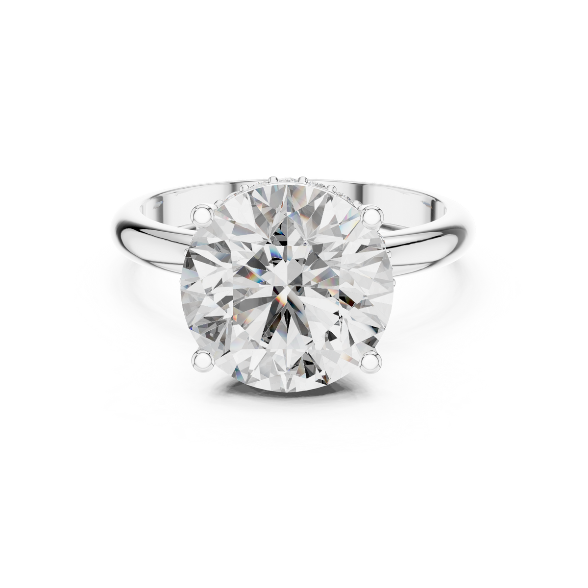 Virelle Round Cut Lab Grown Diamond Solitaire Ring for Women