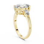 Marivelle Oval Halo Lab Grown Diamond Ring